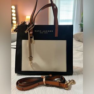 Mini grind colorblock leather tote